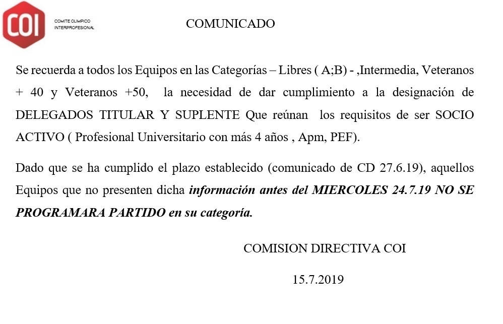 DESIGNACION DELEGADOS